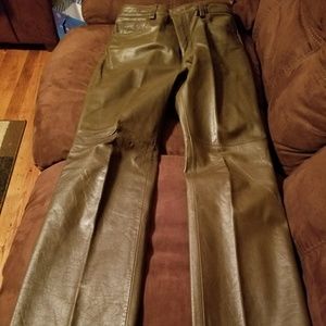 Gap boot cut leather pants